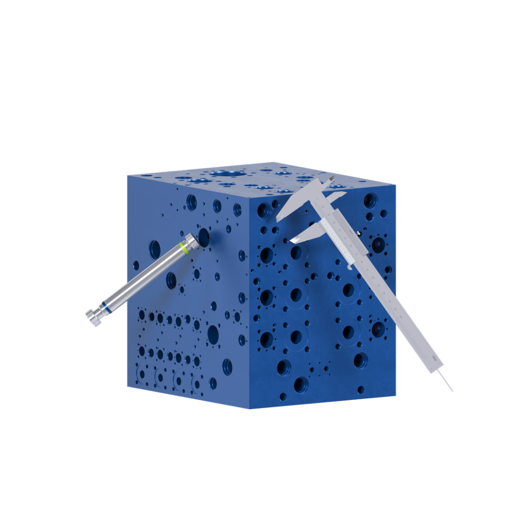 Präzise gefertigter Hydraulik Steuerblock