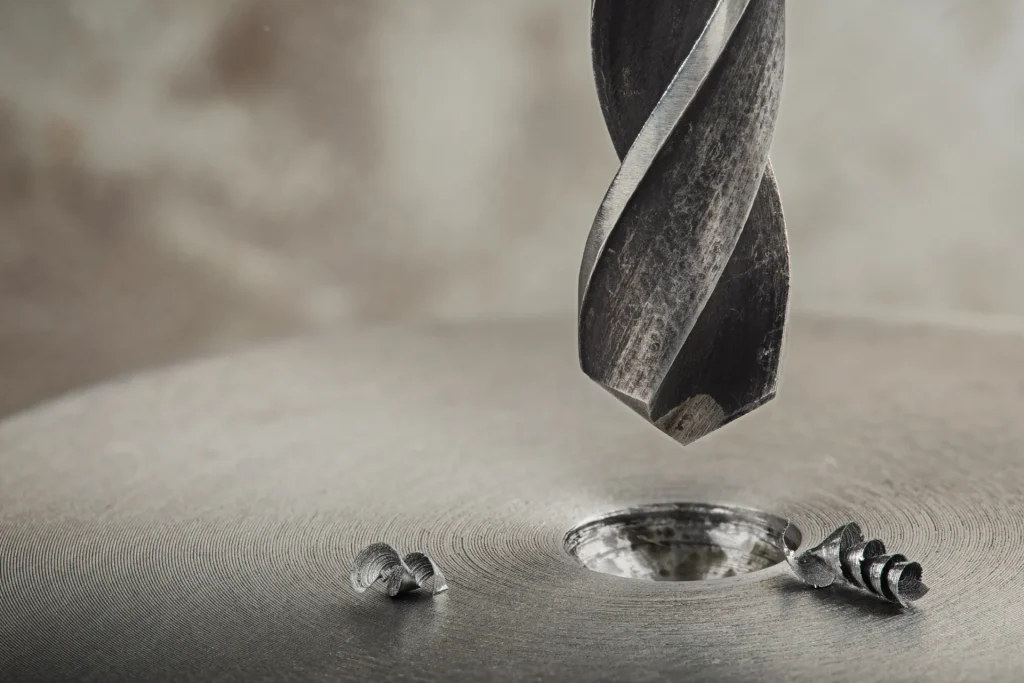 Bohren in Metall